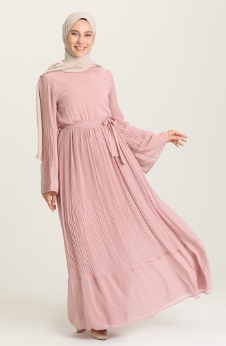 Powder Hijab Dress 3031-01