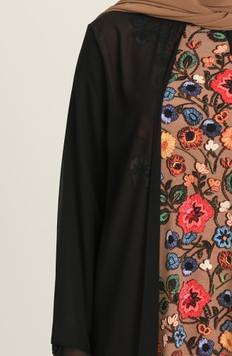 Black Hijab Dress 3048-01
