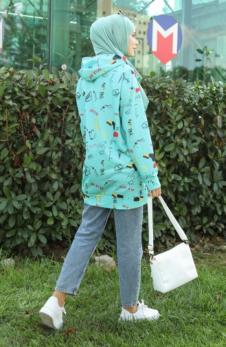 Sweatshirt Turquoise 5021O-04