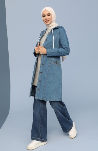 Jeansblau Cape 6113-01