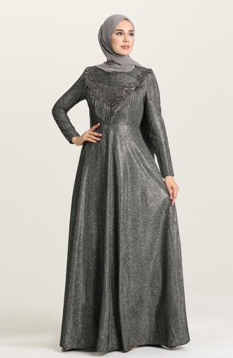 Habillé Hijab Gris 3065-01