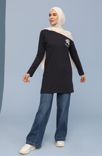 Navy Blue Tuniek 5374A-04