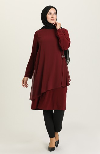 Claret red Tuniek 3038-01