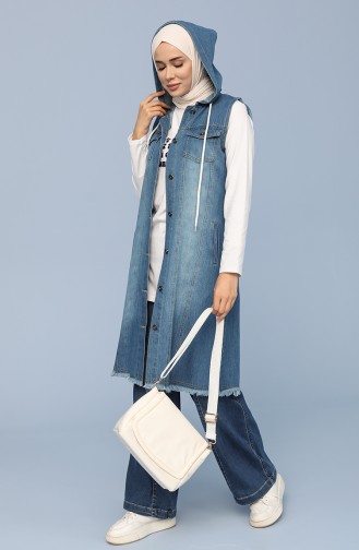 Denim Blue Waistcoats 6109-01