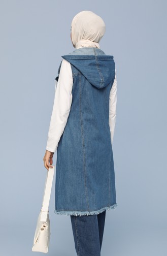 Denim Blue Waistcoats 6109-01