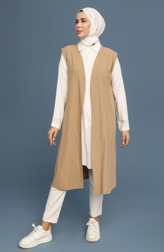 Milk Coffee Waistcoats 8359-03