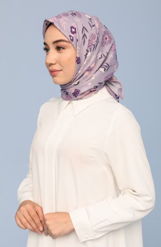 İpekhan Violet Pamuk Eşarp 40020-34 Lila