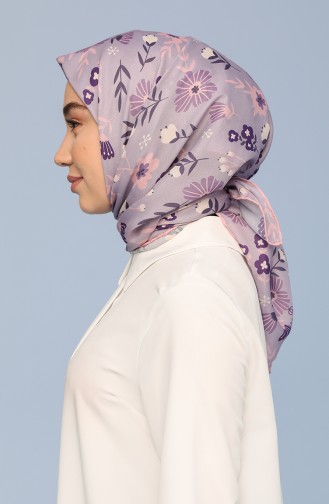 İpekhan Violet Pamuk Eşarp 40020-34 Lila