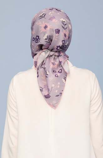 İpekhan Violet Pamuk Eşarp 40020-34 Lila