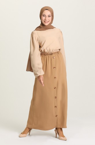 Sand Beige Skirt 1010041ETK-11