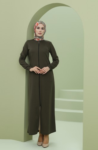 Khaki Abaya 0808-05