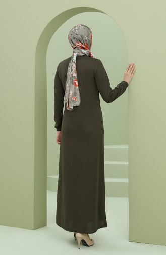 Khaki Abaya 0808-05