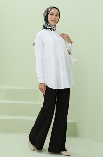 White Overhemdblouse 2151-01