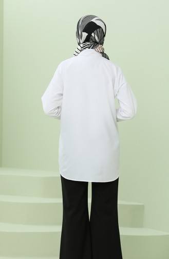 White Overhemdblouse 2151-01