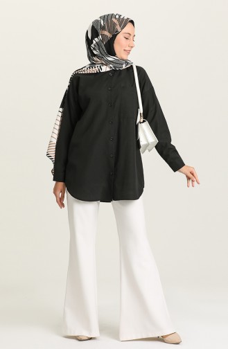 Black Overhemdblouse 2151-02