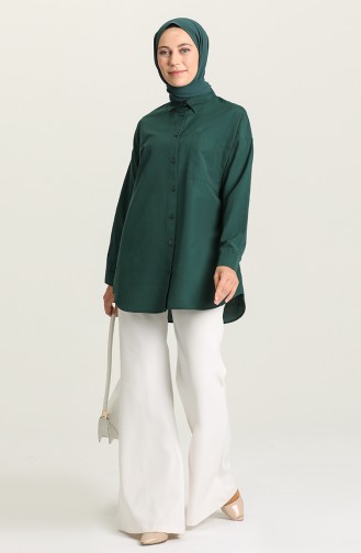 قميص أخضر زمردي 2151-05