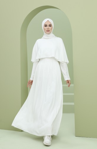 Naturfarbe Hijab Kleider 8329-05