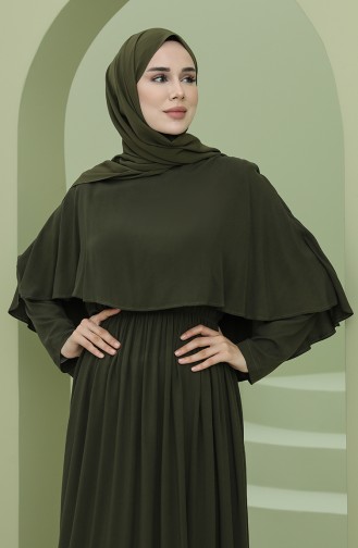 Blue Hijab Dress 8329-07