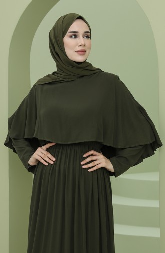 Blau Hijab Kleider 8329-07