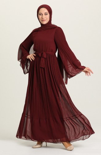 Robe Hijab Bordeaux 3031-02