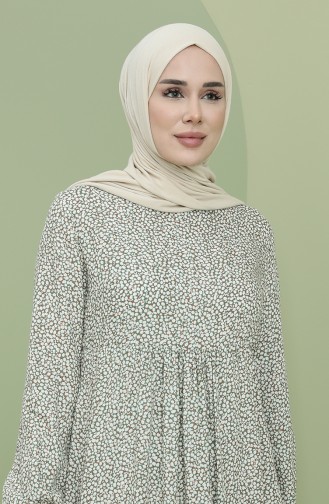 Green Hijab Dress 3298-06