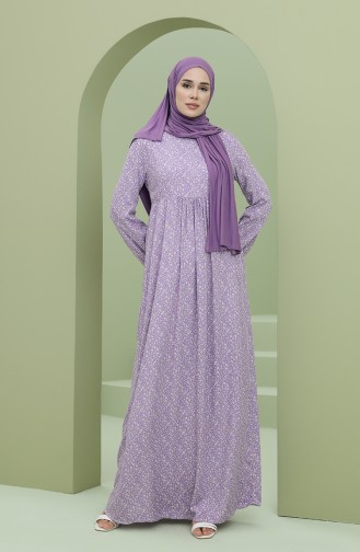 Lilac İslamitische Jurk 3298-08