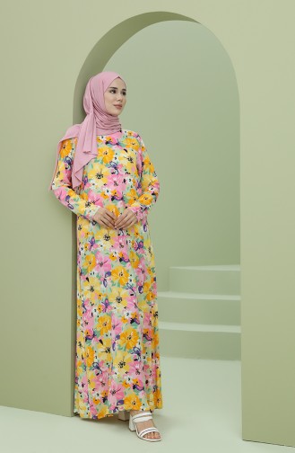 فستان أخضر حشيشي 3301-04