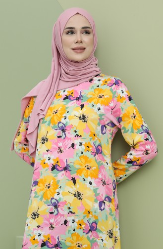 Green Hijab Dress 3301-04
