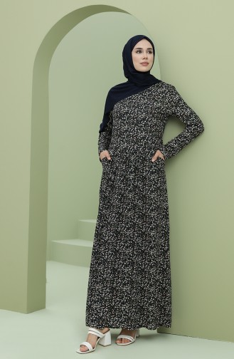 Black İslamitische Jurk 3304-04