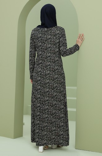 Black Hijab Dress 3304-04