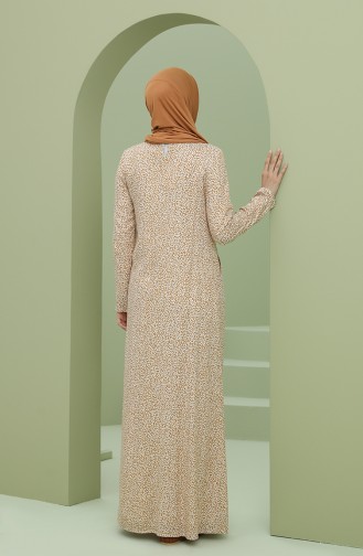 Senf Hijab Kleider 3304-05