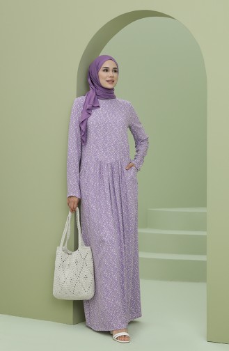 Lilac İslamitische Jurk 3304-06