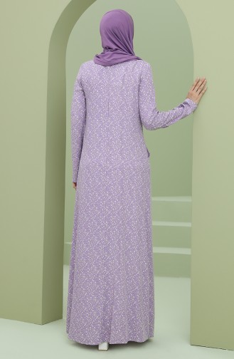 Lilac İslamitische Jurk 3304-06