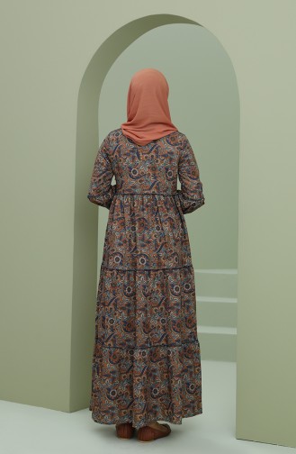 Robe Hijab Moutarde 22K1508-01