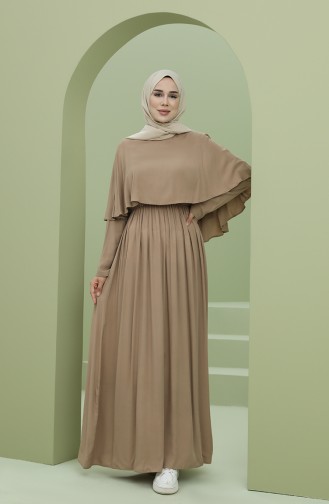 Mink Hijab Dress 8329-06