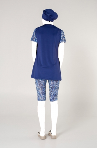 Navy Blue Swimsuit Hijab 7432-01