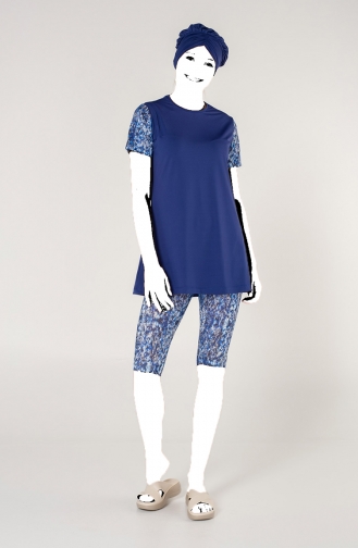 Navy Blue Swimsuit Hijab 7432-01