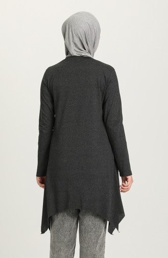 Asimetrik Tunik 4001-06 Füme