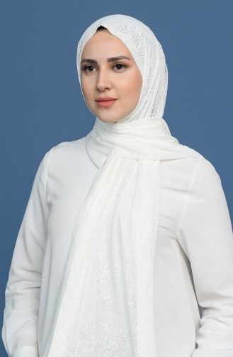 Ecru Shawl 8096-01