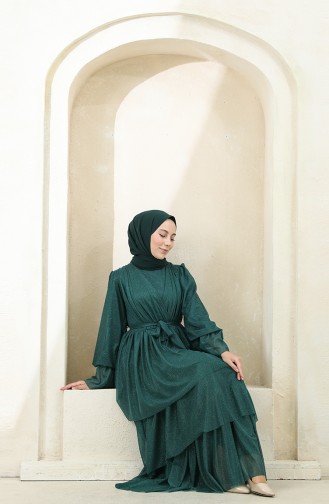 Emerald İslamitische Avondjurk 5385-04