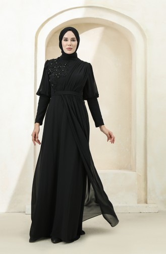 Habillé Hijab Noir 1112-06