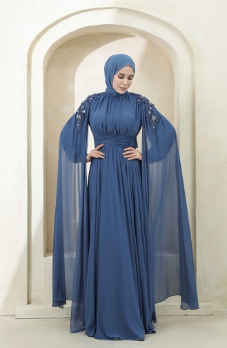 Habillé Hijab Indigo 3401-02