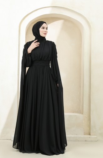 Habillé Hijab Noir 3401-04