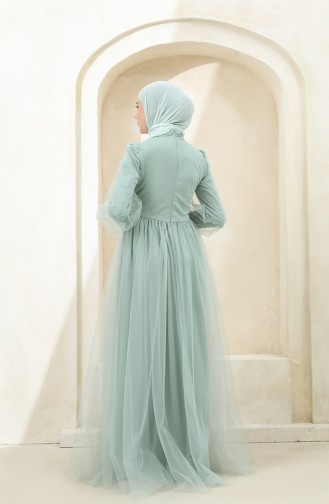 Habillé Hijab Vert eau 3405-07