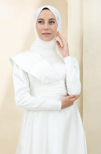 Habillé Hijab Ecru 4832-02