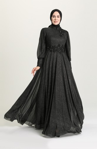 Habillé Hijab Noir 1551-02