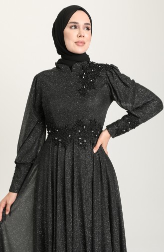 Habillé Hijab Noir 1551-02