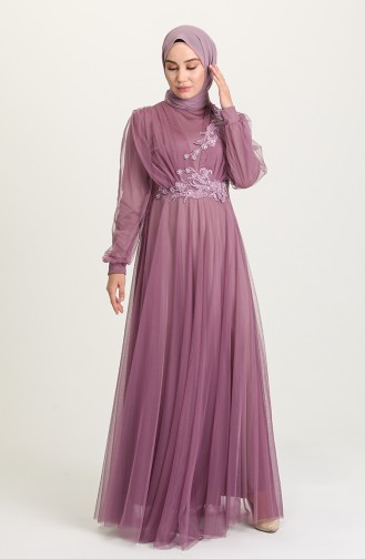 Lila Hijab-Abendkleider 4210-03