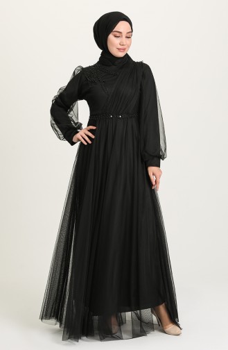 Habillé Hijab Noir 4215-08