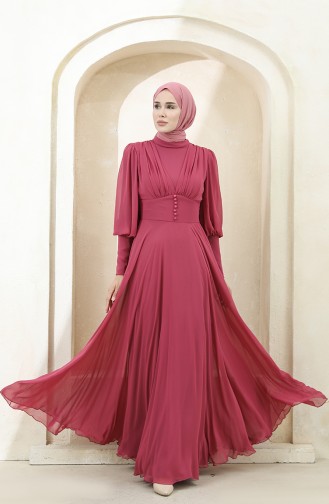 Hell-Zwetschge Hijab-Abendkleider 5381-08